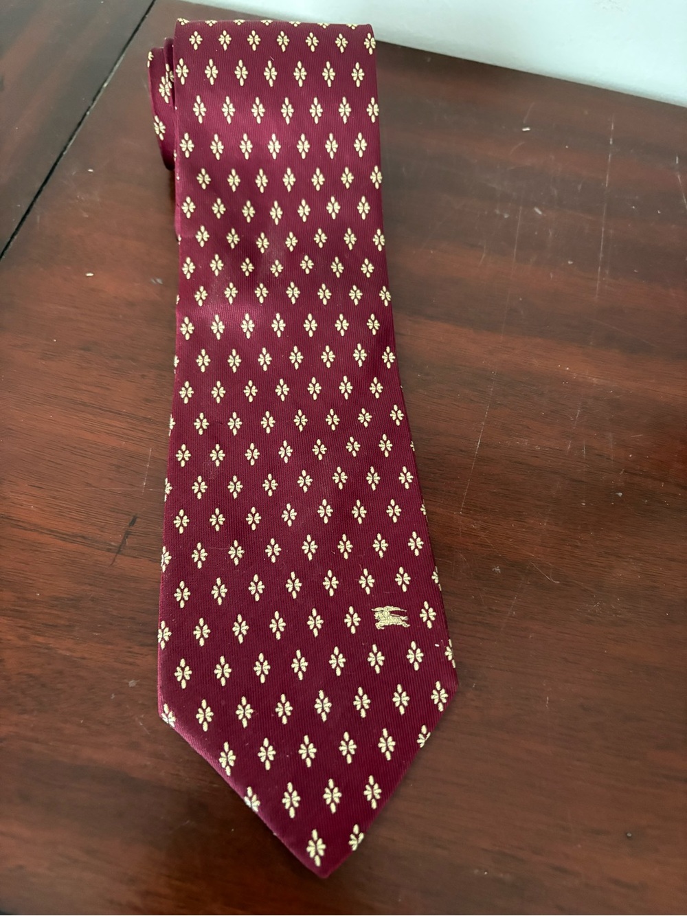 Burberry Men’s Tie VTG Prorsum Equestrian Knight Logo Rare 100% Silk England